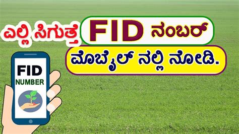 fidgo|fid number.